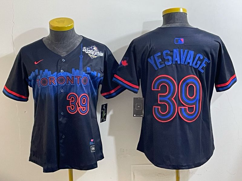 Women 2025 Nike Toronto Blue Jays #39 Yesavage Blue Game MLB Jersey 010->women mlb jersey->Women Jersey
